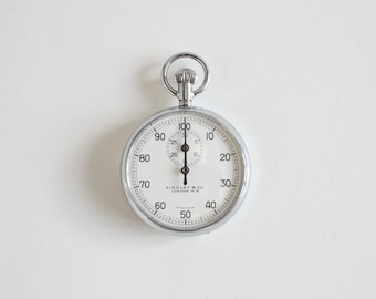 Stopwatch Excelsior Park 1/100 min, Vintage Decimal Minute Chronometer, Rally Taimer Well Working