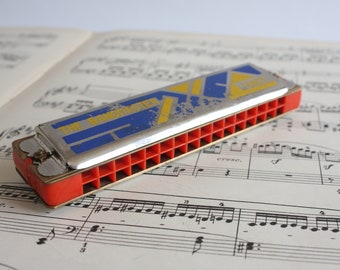 Harmonica The Bandmaster, Vintage Harmonica, Made in Germany Mouth Organ Key of C