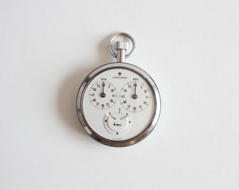 Stopwatch Junghans, Vintage Manual Wind Chronometer, Rally Stopwatch, Sport Taimer Well Working