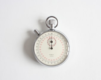 Stopwatch Eric, Vintage Swiss Made Sport Stopwatch, Manual Wind Chronometer, Sport Taimer Well Working