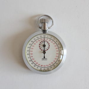 Stopwatch Smiths 1/10 sec, Vintage Manual Wind Chronometer, Rally Taimer Well Working