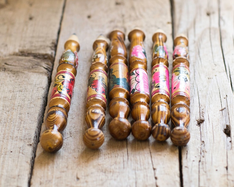 Vintage Wooden Hand Painted Pencil Souvenir Collectibles Etsy