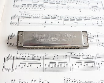 Hohner Zigeuner Virtuos Vintage Harmonica, Key of C, Made in Germany 1930's