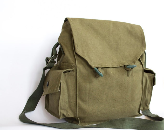 Vintage Military Bag 1970's Army Canvas Bag Vintage Army - Etsy