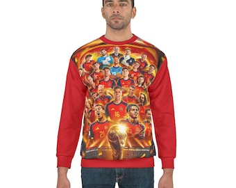 Spain National Football Team World Cup Collage Sweatshirt – Fan Apparel
