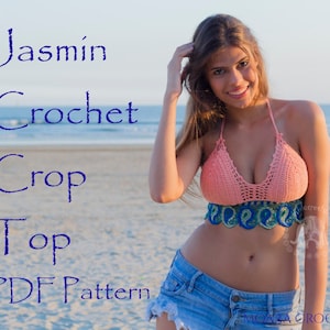 Crop Top Pattern | Crochet Pattern | Crochet Crop Top | Halter Top Pattern | Crochet Top Pattern | Crochet | Crop Top | Crochet PDF
