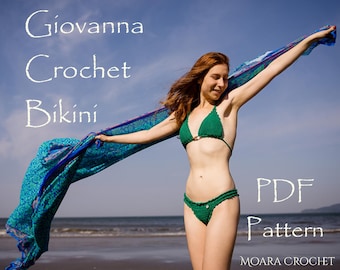 Patrón de crochet con elástico oculto / Bikini de crochet / Bikini de crochet / Patrón de crochet / Crochet / Patrón de bikini / Traje de baño de crochet