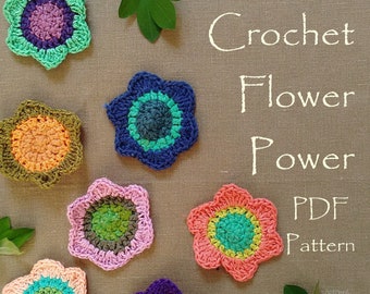 Easy Crochet Pattern | Crochet Flower | Crochet Flowers | Free Crochet Pattern | Free Crochet | Crocheted Flower PDF | Crochet Pattern |