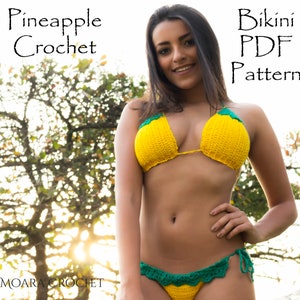 Pineapple Bikini | Crochet Pattern | Bikini Pattern | Bikini Crochet | Crochet Swimwear | Crochet Bikini Top | Crochet Bikini | Crochet