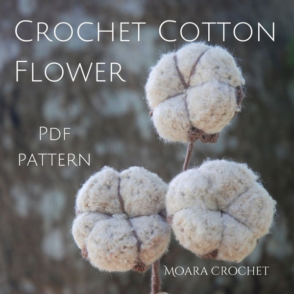 Crochet Cotton Flower Pattern - Step by step written crochet flower pattern with lots of photos.