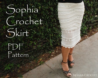 Sophia Crochet Skirt | Crochet Pattern | Boho Skirt Pattern | Elegant Crochet | Skirt Pattern | Crochet | Lace Skirt Pattern |Modern Crochet