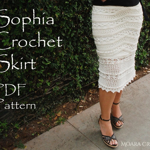 Sophia Crochet Skirt Crochet Pattern Boho Skirt Pattern Etsy