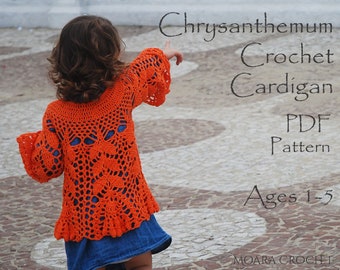 Chrysanthemum Crochet Cardigan | Crochet Pattern | Crochet | Crochet Patterns | Cardigan Pattern | Pattern | Crochet Tutorial | Crochet PDF