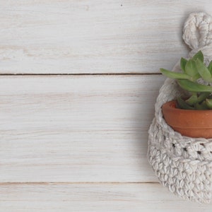 Crochet Hanging Basket Crochet Pod Crochet Basket Planter Pattern Crochet Pattern Air Plant Pattern Succulent Pot Crochet PDF image 2