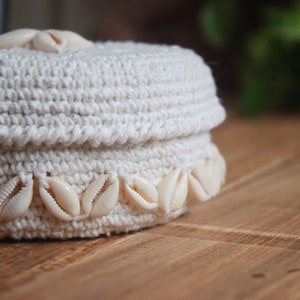Crochet Pattern | Crochet Box | Crochet Basket | Cowrie Shell Box ...