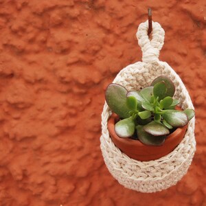 Crochet Hanging Basket Crochet Pod Crochet Basket Planter Pattern Crochet Pattern Air Plant Pattern Succulent Pot Crochet PDF image 4