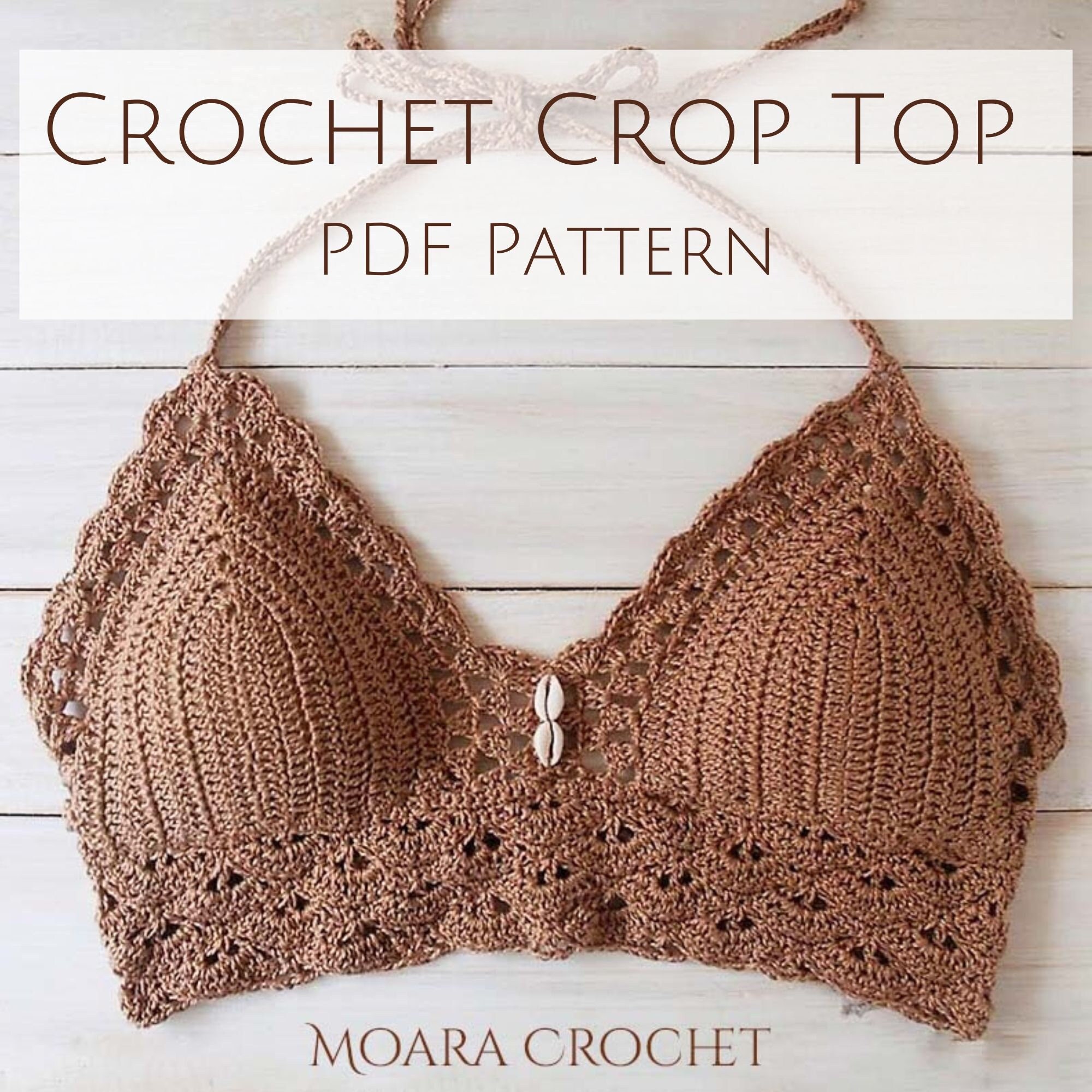 Crochet PATTERN: basic Bralette Tutorial / Curvey Bralette Tutorial / Easy Crochet  Bralette Pattern / Instant Download PDF 