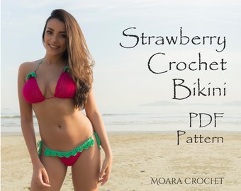 Bikini Pattern | Crochet Bikini | Crochet Bikini PDF | Crochet Pattern | Strawberry Bikini | Crochet Swimwear | DIGITAL DOWNLOAD | Crochet