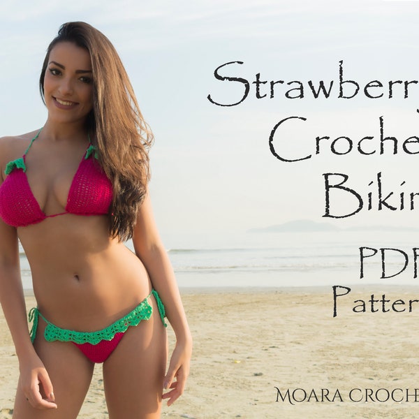 Bikini Pattern | Crochet Bikini | Crochet Bikini PDF | Crochet Pattern | Strawberry Bikini | Crochet Swimwear | DIGITAL DOWNLOAD | Crochet