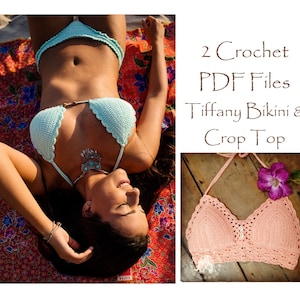 Crochet Bikini PDF | Crop Top Pattern | Bikini Pattern | Crochet Patterns | Crochet | Crochet Bikini | Bikini | Crochet Pattern |Crochet pdf