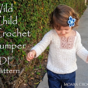 Crochet Jumper | Crochet Pattern | Crochet Sweater | Crochet Baby Sweater | Crochet Patterns | Crochet | Crochet PDF | Crochet PDF Pattern