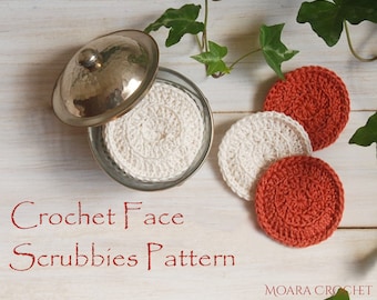 Face scrubbies Pattern | Zero Waste | Makeup Remover Pads | Easy Crochet Pattern | Crochet Scrubbie | Exfoliator Pads | Crochet Pattern