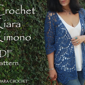 Kiara Crochet Kimono | Crochet Cardigan | Kimono Pattern | Crochet Coat Pattern | Crochet Pattern | Crochet | Crochet Jacket | Coat Pattern