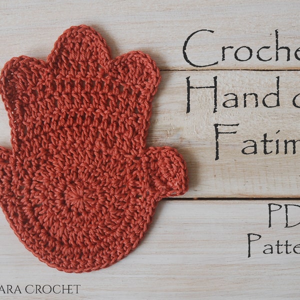 Hand of Fatima | Crochet Motif | Crochet Pattern | Crochet Hamsa | Hamsa | Crochet | Crochet Patterns | Crochet PDF | Pattern | Boho Chic