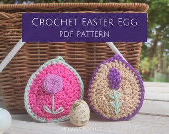 Crochet Easter Egg PDF Pattern- Step by step written | Photo PDF pattern