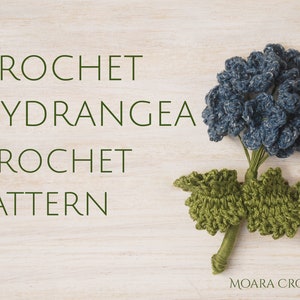 Crochet Hydrangea, Crochet Pattern, Flower Pattern