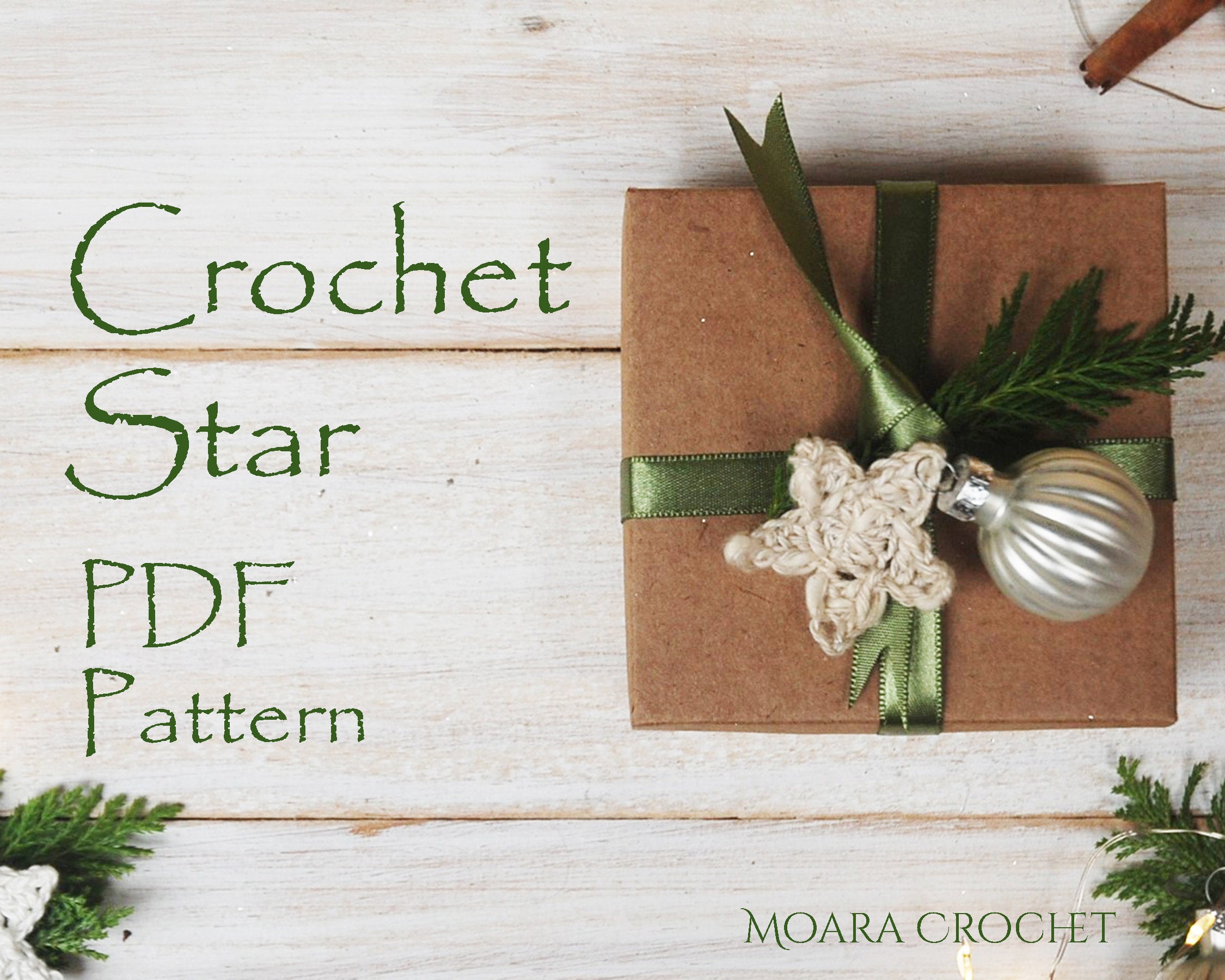 Crochet Star Pattern Rustic Star Crochet Pattern Star | Etsy