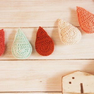 Droplet Garland Crochet Pattern Boho Nursery Garland Nursery Garland Droplet Crochet Garland Raindrops Garland Crochet DIY image 9