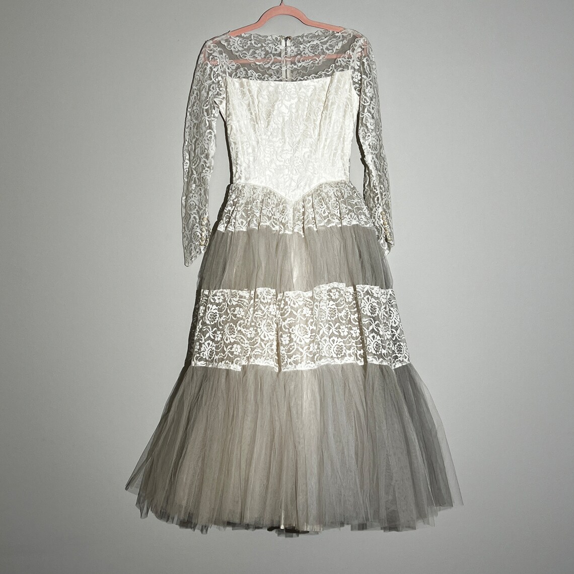1960s Royal Purple Silver Accents Dress by Tizzy | S/M