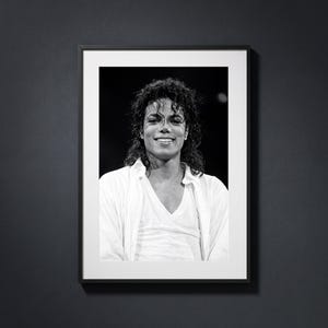 Michael jackson black and white poster - Etsy 日本