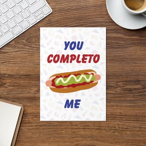 Você me completa cartão de felicitações chileno