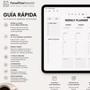 Digital Weekly Planner / Planificador Digital para iPad