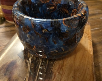 Blue Pine cone bowl