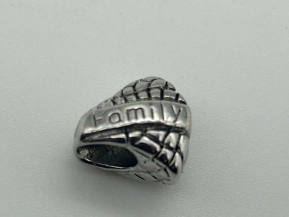 Chamilia Sterling Silver Family Heart Charm Cham