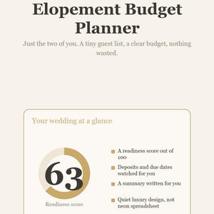 Kalkylblad för budgetplanering för bröllop, Microsoft-bröllop i Excel, Google Sheets, leverantörsdeposition och gästlista, checklista för beredskapspoäng
