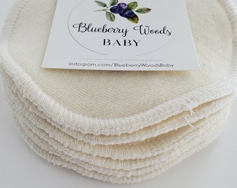 Hemp Nursing Pads, Organic Breast Pads /READY TO SHIP/ Reusable Breast Pads, 4.5 in, Hemp Pads, All Natural Breastfeeding Pads