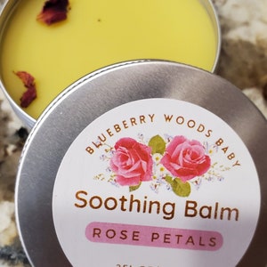 Rose Balm Rose Salve, All Natural Lip Balm, Organic Herbal Balm, Lip Moisturizer, Organic Skincare, Rose Hand Cream | Rose Lip Balm