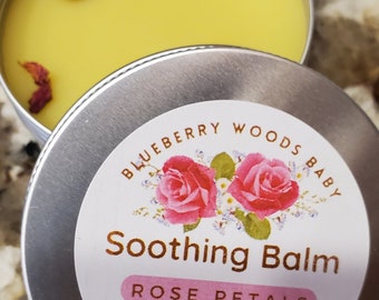 Rose Balm, Herbal Salve, Natural Lip Balm, Organic Skin care, Lip Moisturizer, Natural Skincare, Rose Hand Cream | Rose Lip Balm