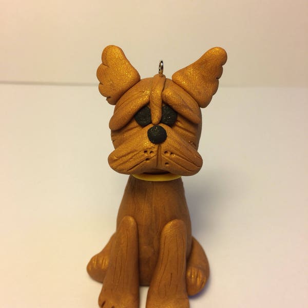 Yorkie/Terrier/puppy Ornament