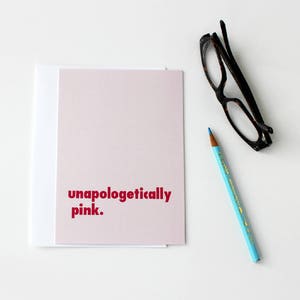 Unapologetically Pink Card, Girl Power, The Future Is Female 168C image 2