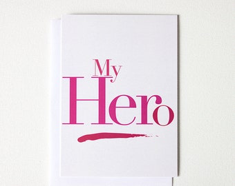 Strong Women Mentor Gift, For Her, You're My Hero, Essential Worker Thank You Card - 183C