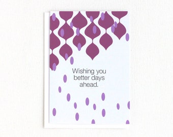 Better Days Ahead Thinking Of You Card, Sympathy Card - 201C