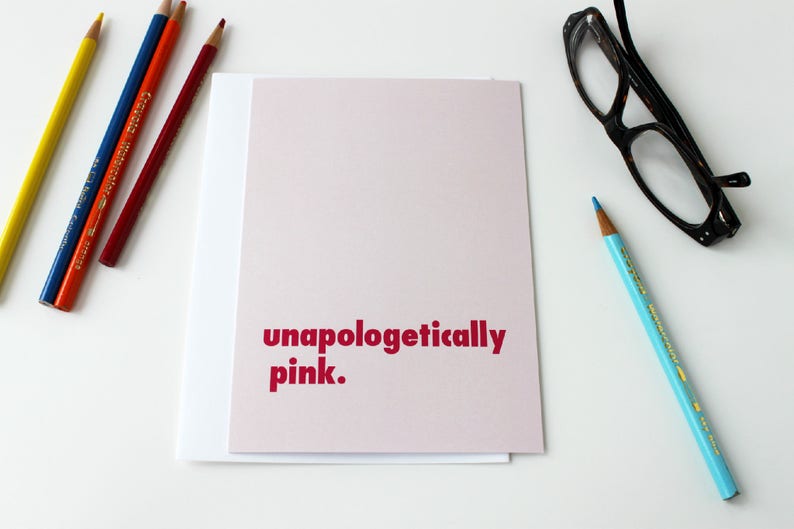 Unapologetically Pink Card, Girl Power, The Future Is Female 168C image 1