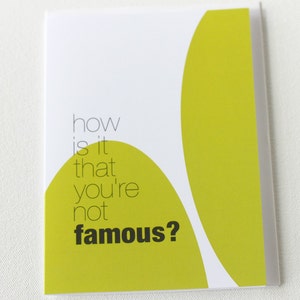 Chartreuse Green Funny Friend Card, Coworker Card - 120C