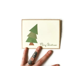 Tarjeta del árbol de Navidad: el árbol de Navidad perfecto