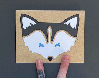 Husky Card: Inspired by @The HuskyMoon—custom message